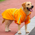 Regenmantel Reißverschluss Jumpsuit Hoodie Haustierhundkleidung wasserdicht